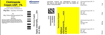 Clotrimazole Cream USP 1% - 4010 GLOBE CLOTRIMAZOLE CREAM 1OZ LONG HANGING REV06 011023 CDER